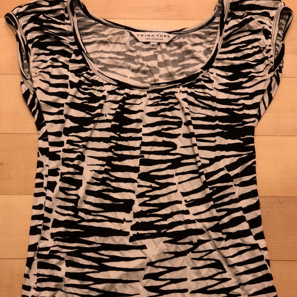 Trina Turk Zebra Print Top